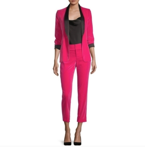 alice + olivia  slim velvet ankle pants size 4 - Picture 11 of 12